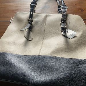 Leather tote